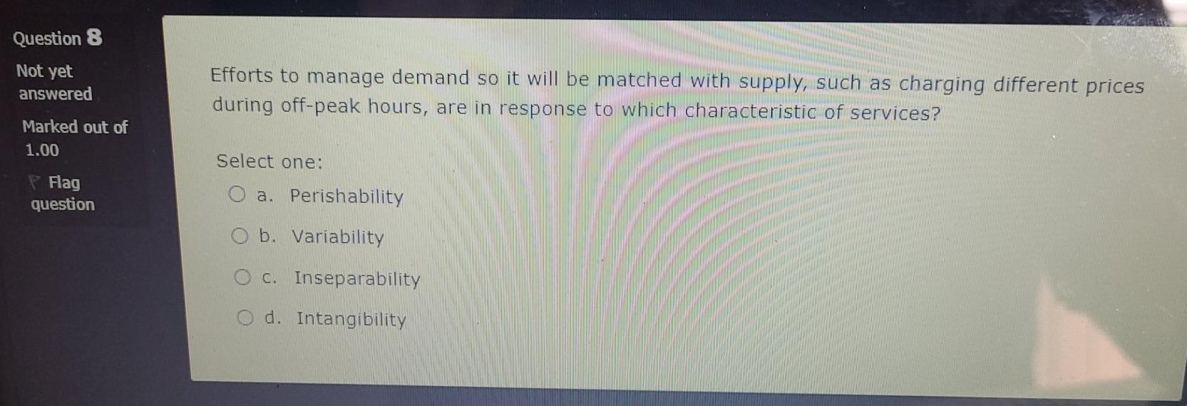 Question 1 Not yet answered Setting the goals for