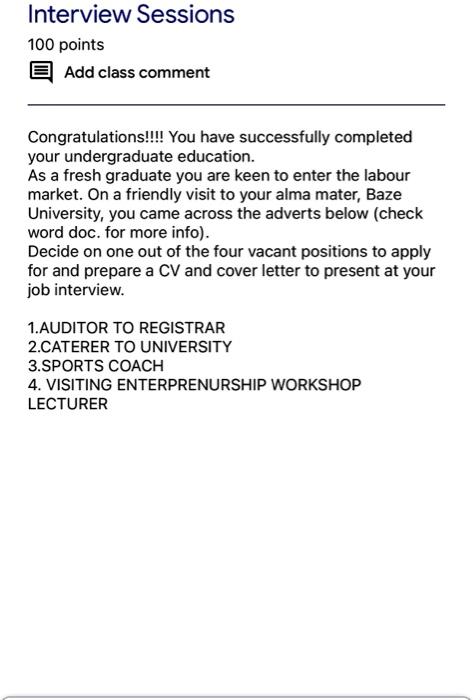 note: the question is complete Interview Sessions