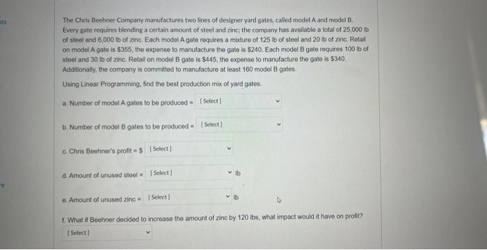 a. Namber of mosei/A gries to be croducoc = b