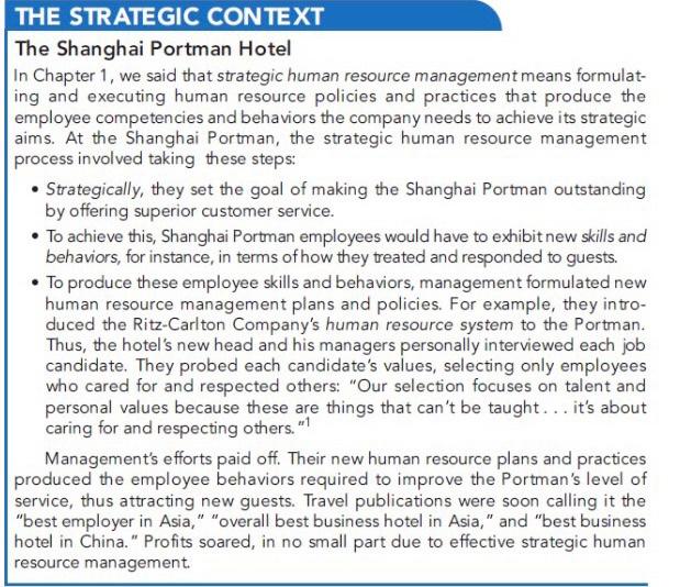 From the case, identify the seven steps of the