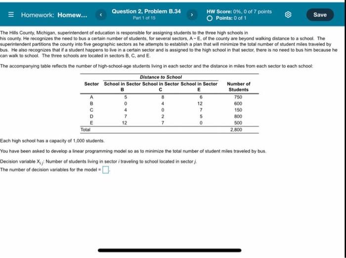 Homework: Homew... Question 2. Problem B.34 HW