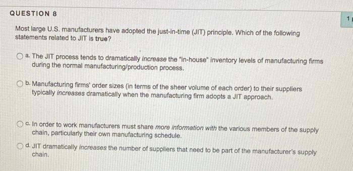 I just need the multiple choice answer for these