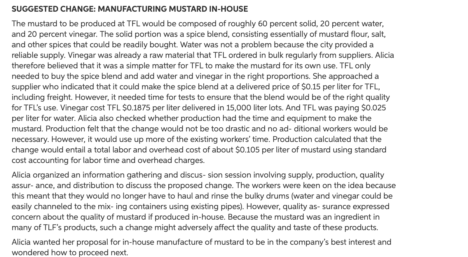 What benefits would accrue to TFL from making