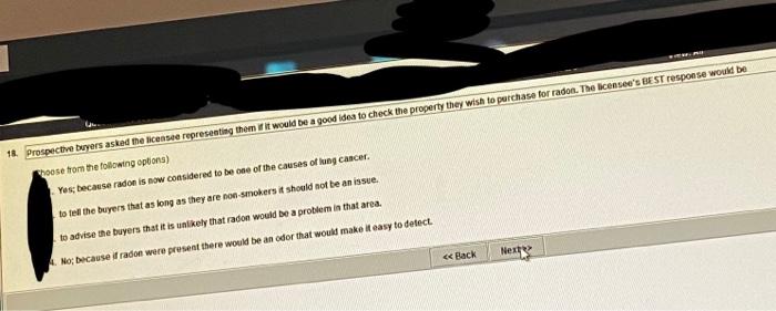 18. Prospective buyers asked the licenses