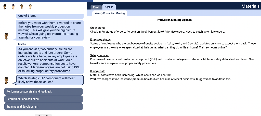 1. which strategic hr component will most likely