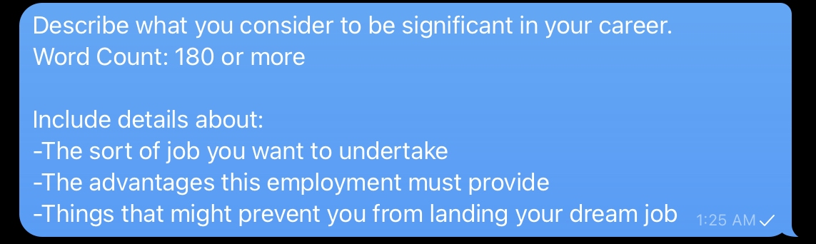 Describe what you consider to be significant in