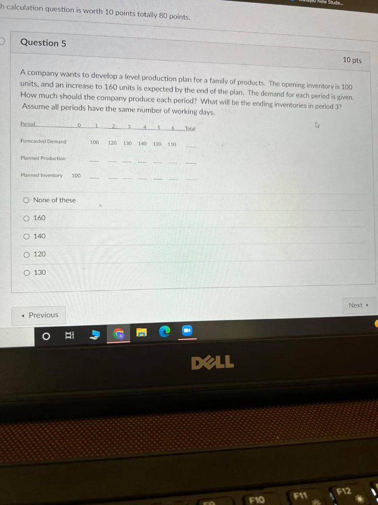 aylo New Stude... h calculation question is worth