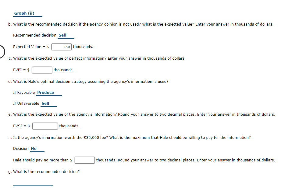 Problem 13-19 (Algorithmic) Hale's TV Productions