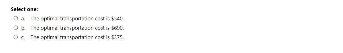 ABC Distribution has two plants (1, and 2) from