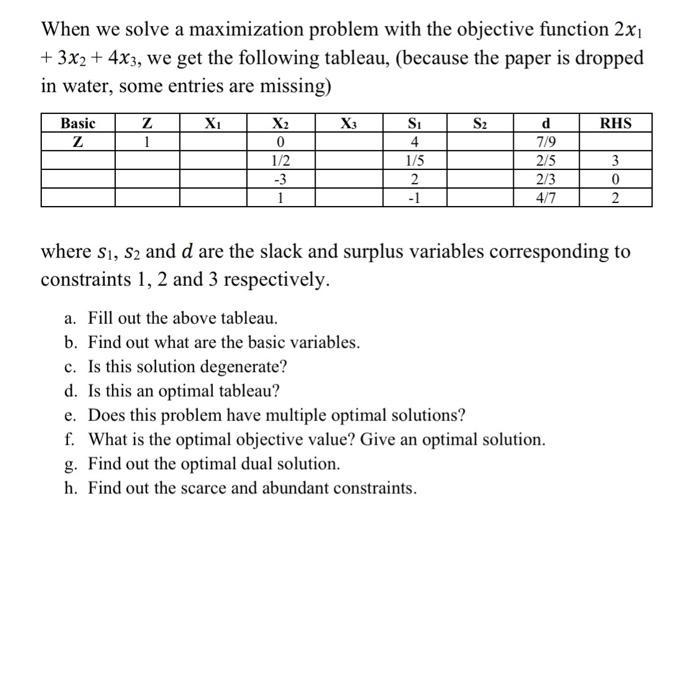 please solve from part E,F,G,H When we solve a