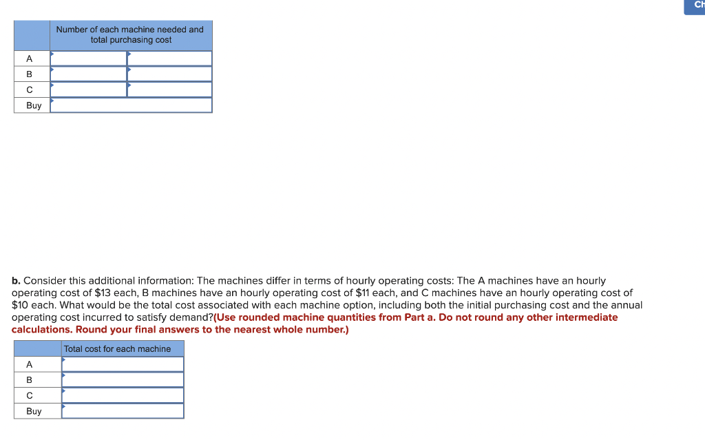 A manager must decide which type of machine to