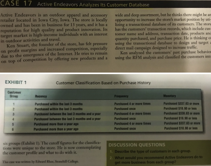 I want you to write the answers to these