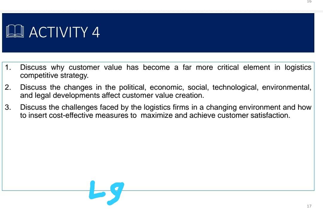 BRIEF ANSWERS 16 O ACTIVITY 4 1. 2. Discuss why