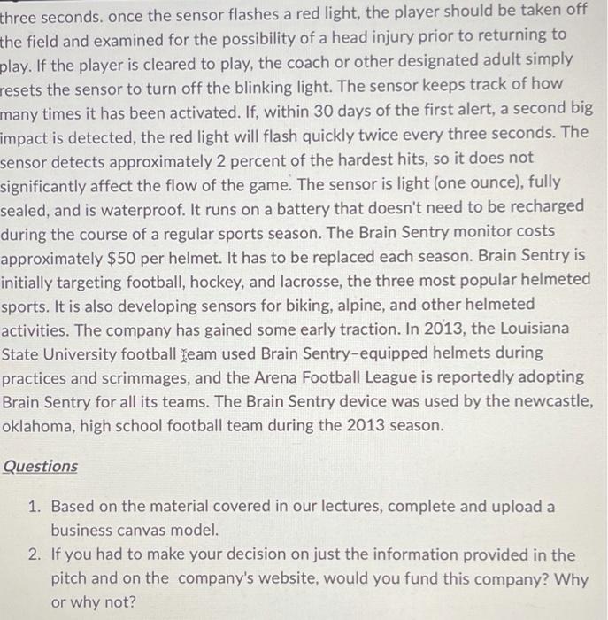 Create a Business Canvas Model for The Brain