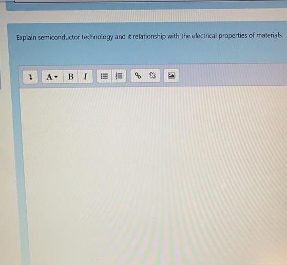 Explain semiconductor technology and it