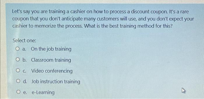 please ans asap Let's say you are training a