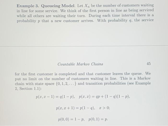 The queueing model is described in the second