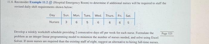 11.6. Reconsider Example 11.2 (Hospital Emergency
