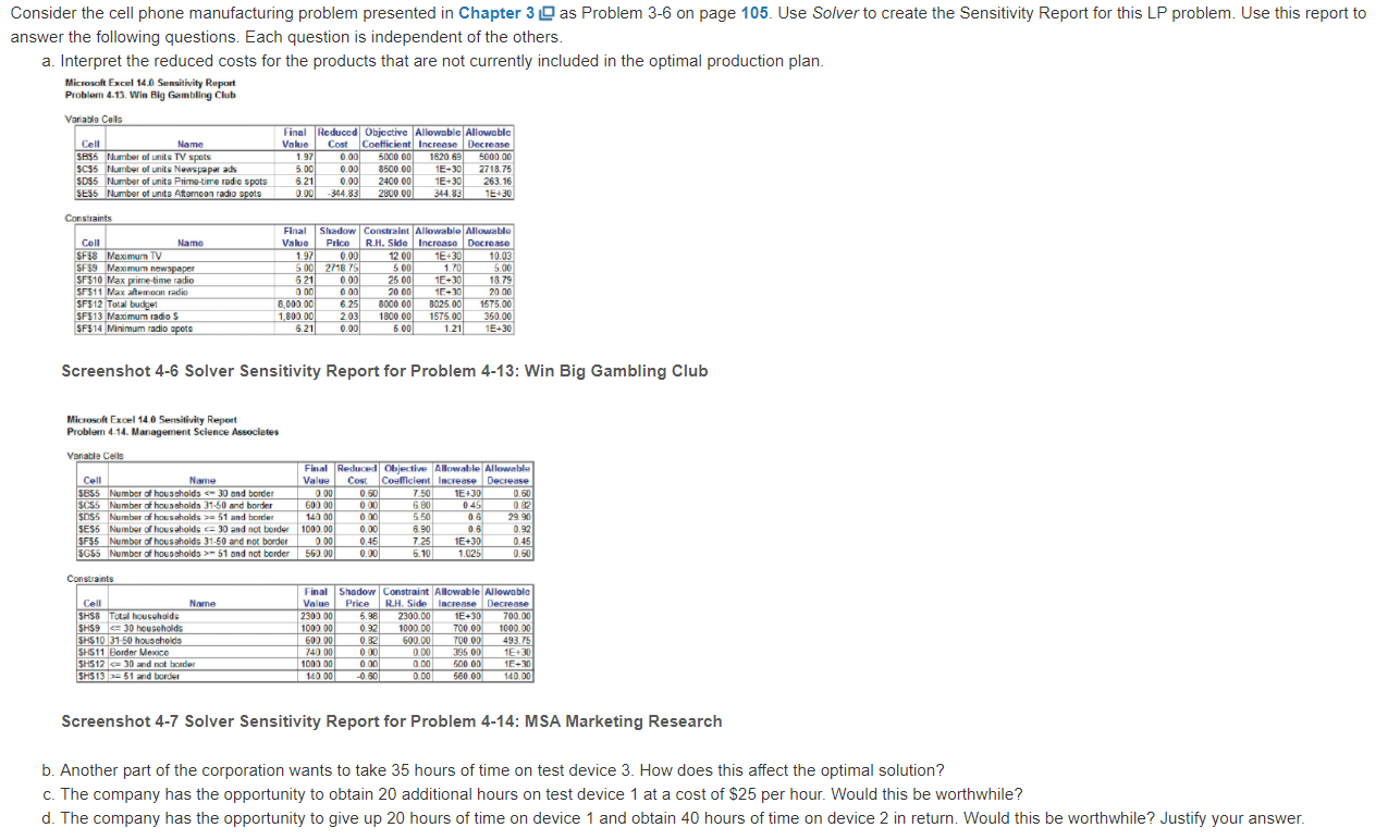 An electronics manufacturer has an option to