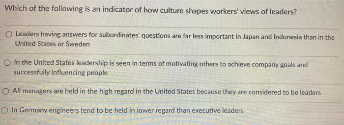 26 Which of the following is an indicator of how