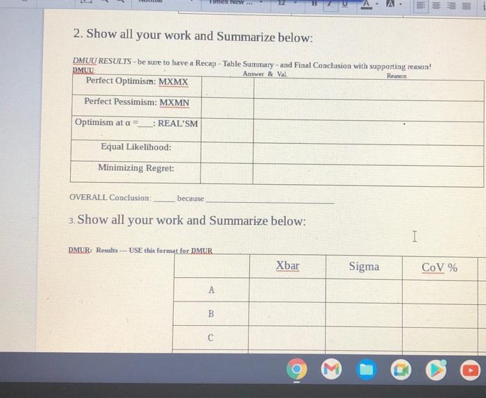 NOM BBA 405 ONLINE: Management Scence: Decision