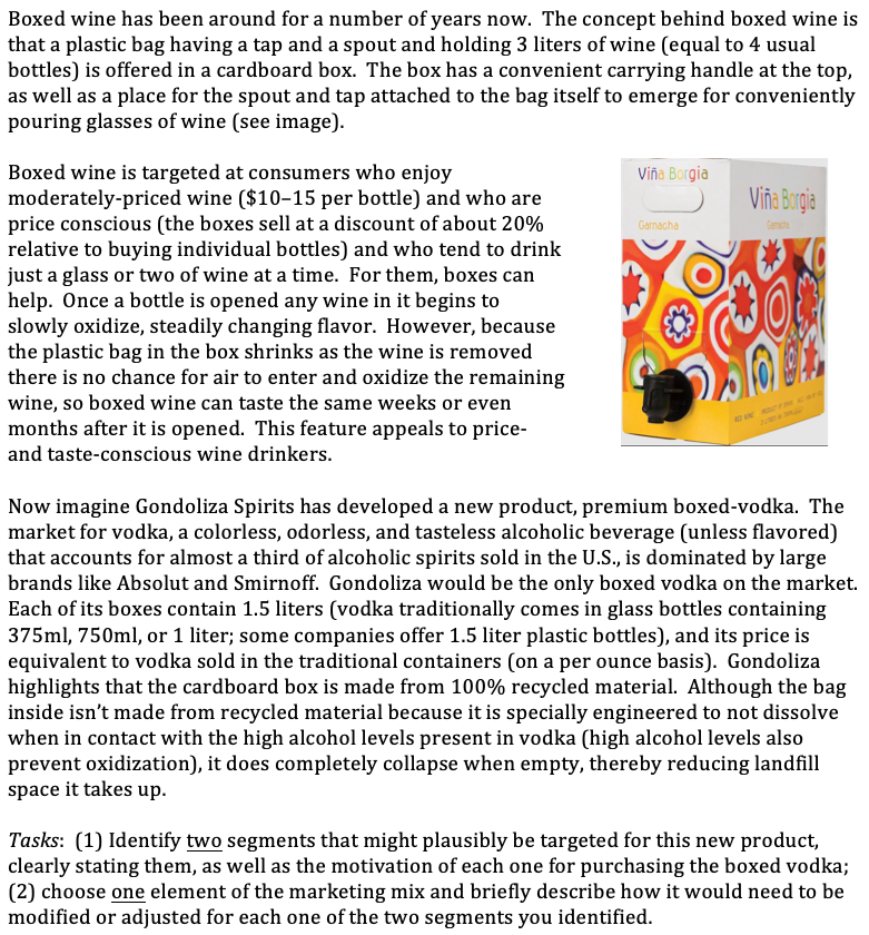 Boxed wine has been around for a number of years