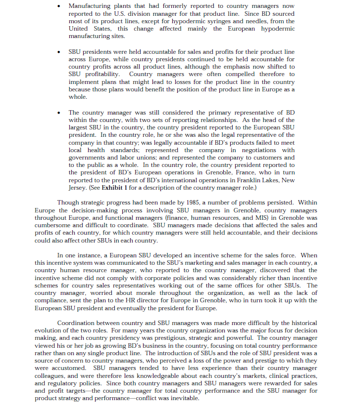 1. a. Briefly outline the B/B1 case situation and