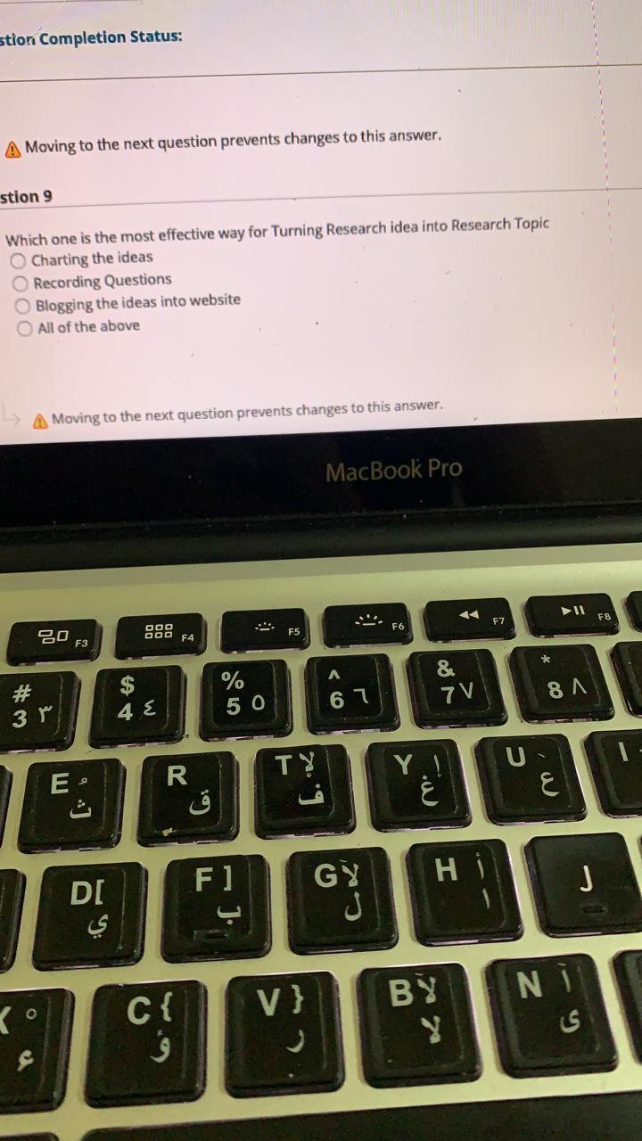 Research Methodology, 10 questions. Instructions