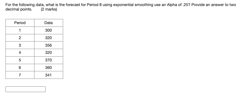 For the following questions use the following