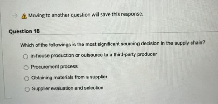 Question 15 Which of the following represents the