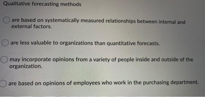 When using the exponential smoothing forecast, if