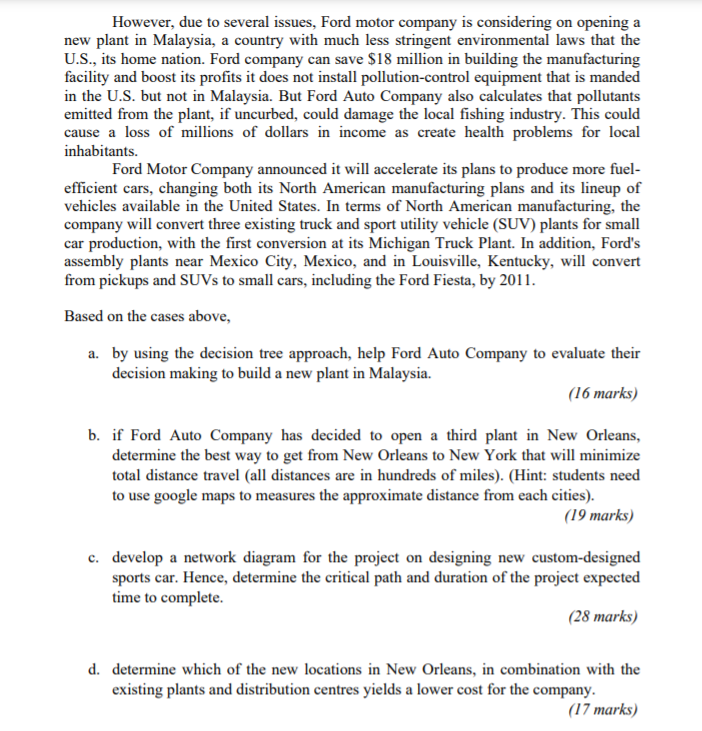 MANAGEMENT SCIENCE Decision Analysis, Networking