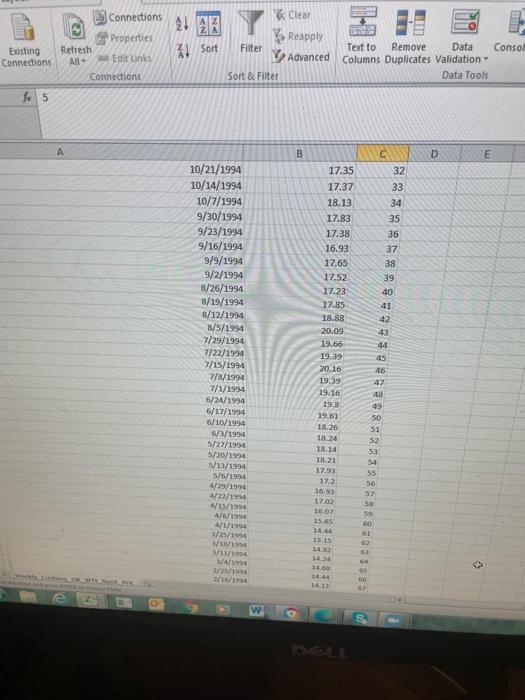 QUESTIONS: 1. Plot time series data (10 pts) 2.