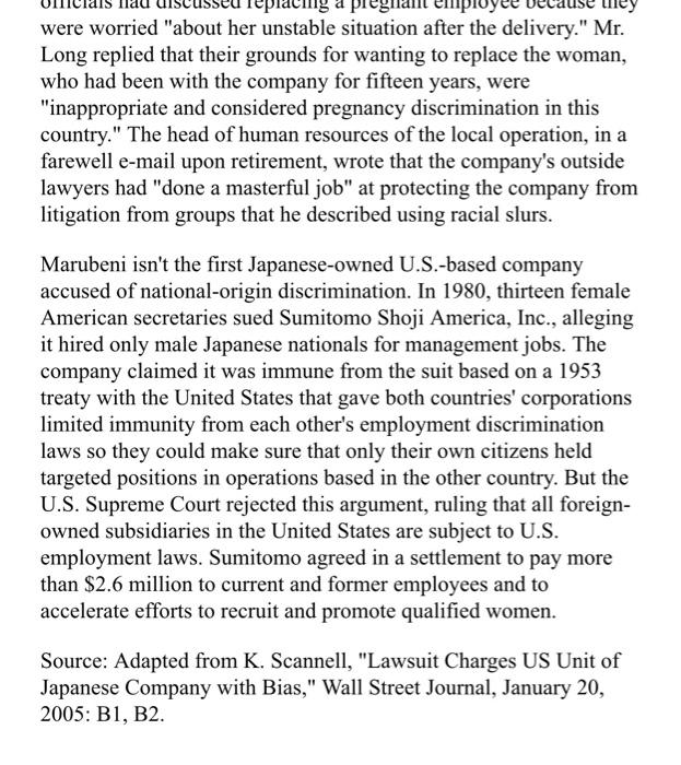 CASE 6.2. MNC staffing practices and local