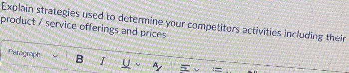 please take care of plagrism Explain strategies