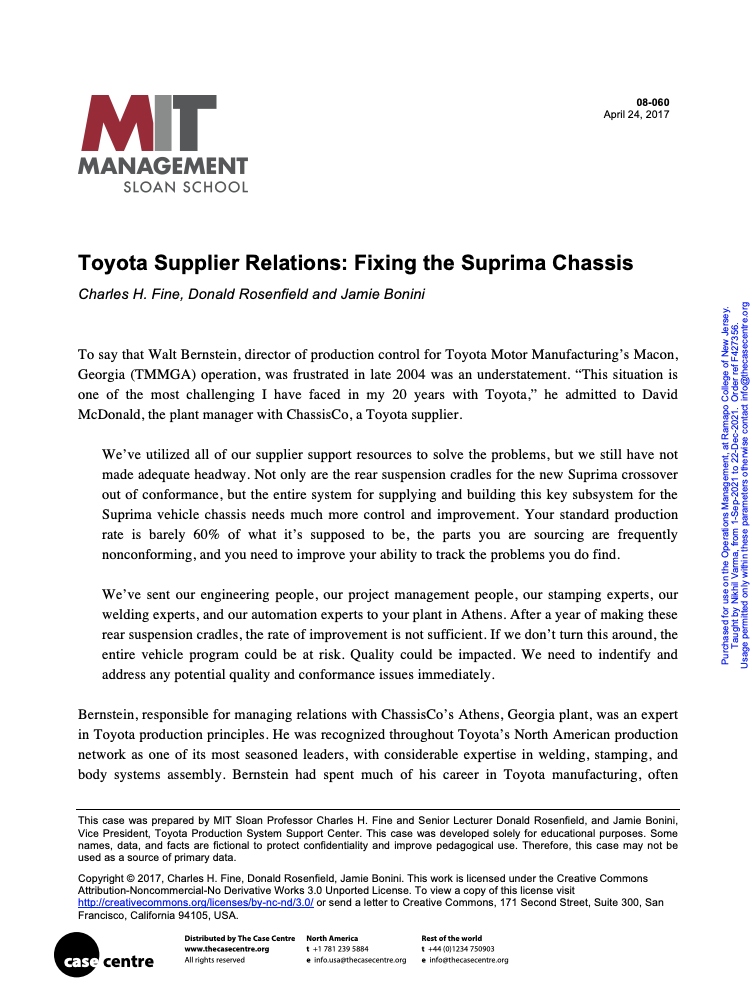 After Reading the Case. Clearly answer the