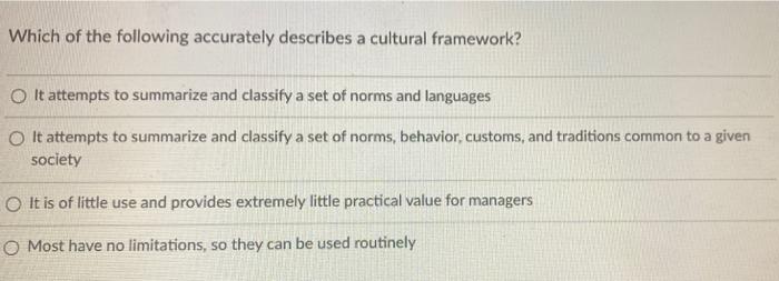 16 Which of the following accurately describes a