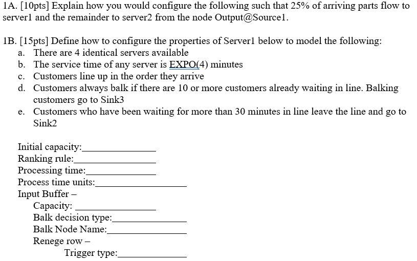 Server1 Source1 Server2 1A. [10pts] Explain how