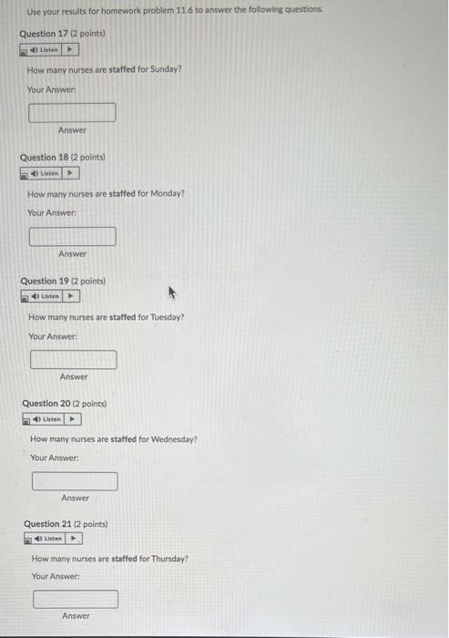 Answer question 17-21 as it is all part if the
