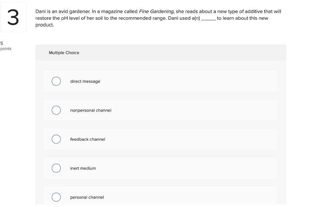 3 Dani is an avid gardener. In a magazine called