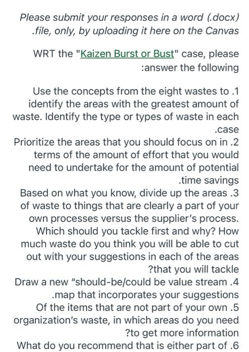 Please submit your responses in a word (.docx)