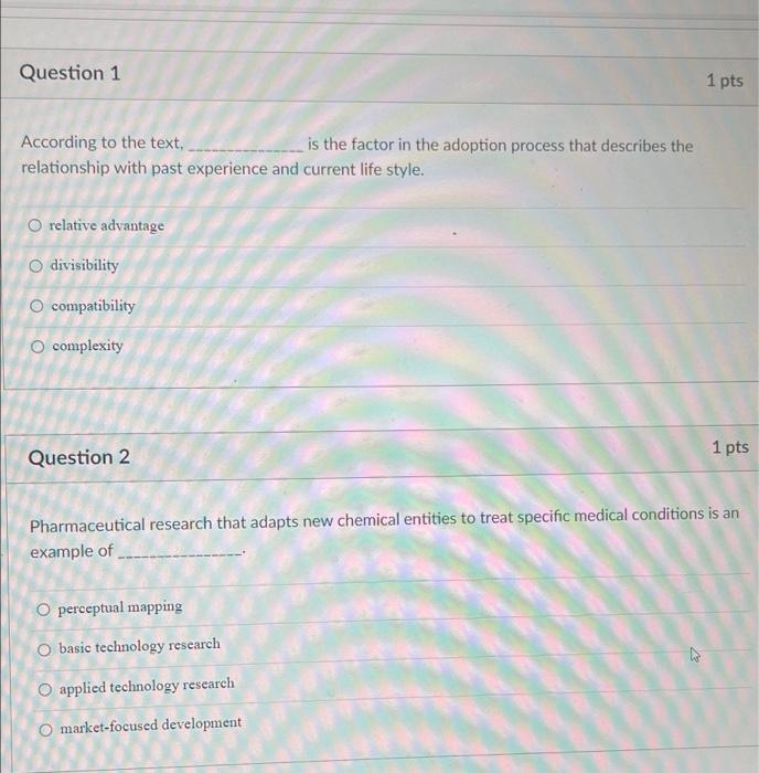 Question 1 1 pts According to the text, is the