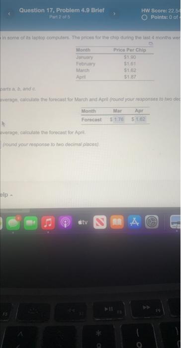 using a three month moving average calculate the