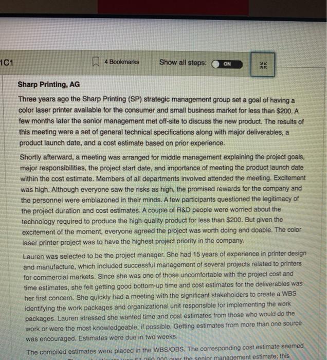 provide a written review of this case study, one