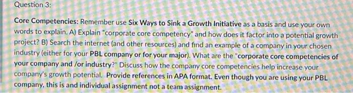 MGMT390 comapny name -Amazon Question 3: Core