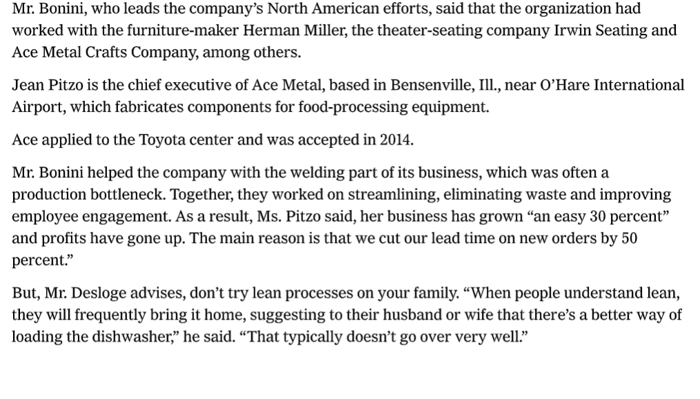 Discuss two lean characteristics as presented in