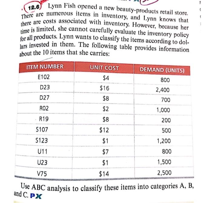 12.6) Lynn Fish opened a new beauty-products