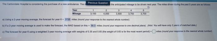 Mileage ) The Carbondale la considering the