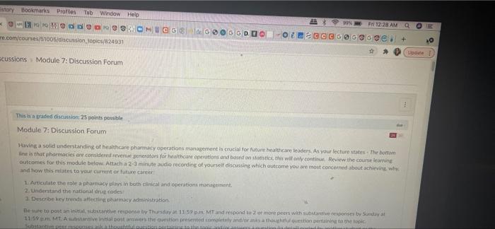 role of pharmacy in clinical and operational