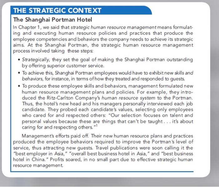 answer these questions pls THE STRATEGIC CONTEXT